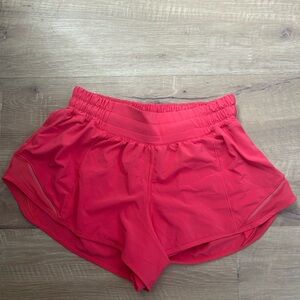 Lululemon hotty hot shorts pink
